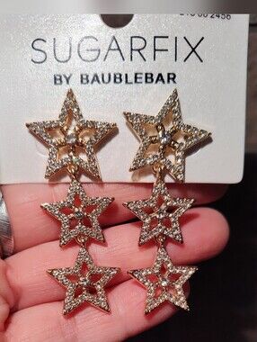 SUGARFIX By Baublebar Gold Star Drop Earrings